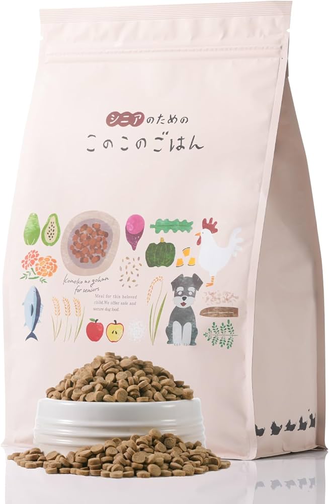 ピノコ このこのごはん ドッグフード 1kg×3袋 Amazon.co.jp: コノコトトモニ シニアのための このこのごはん